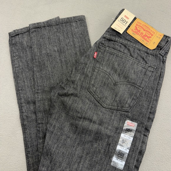 Levi's Other - Levis 501 '93 Straight Jeans Mens 29x34 Dark Gray Stretch Button Fly Skater